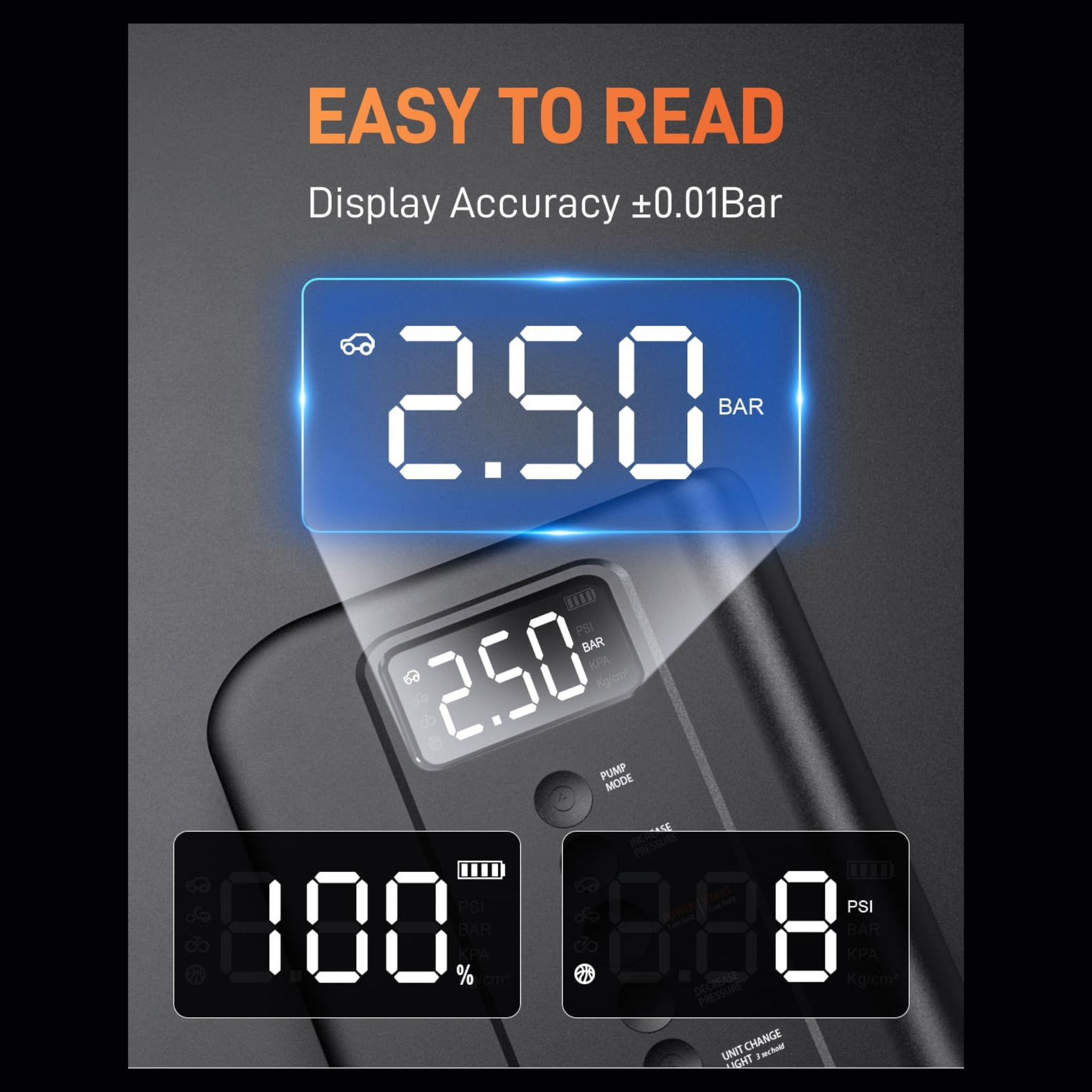Portable Car Jump Starter with Air Compressor
