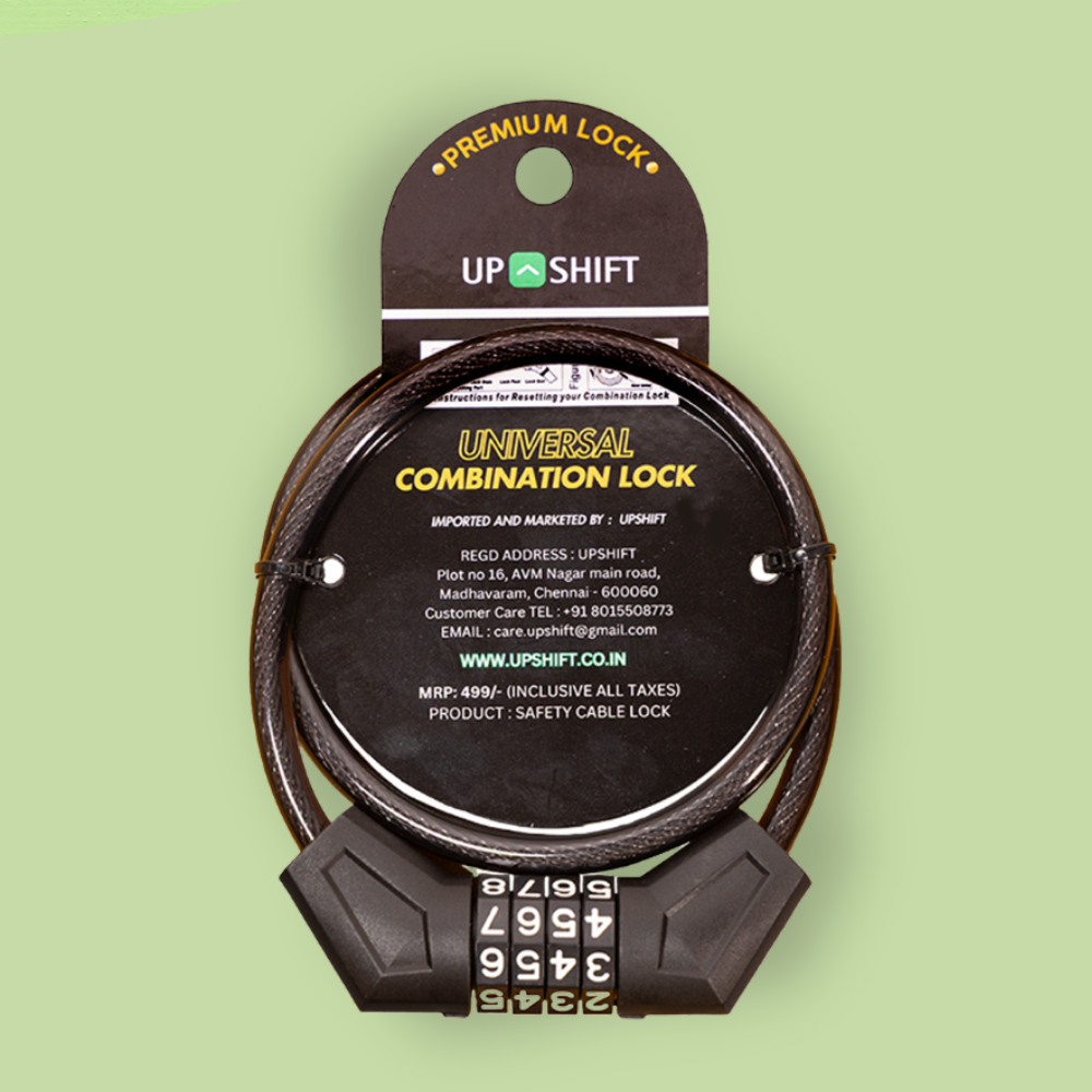 Upshift 4 Digit Number Safety Cable Lock