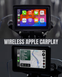 Upshift Motorcycle Wireless Apple CarPlay Android Auto 5" Touch Screen with Front and Rear Camera